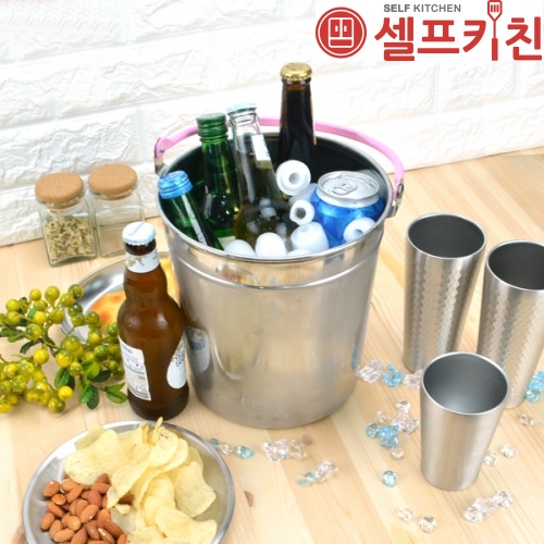 스텐미니양동이 바께스 아이스쿨러 아이스버켓 아이스버킷 와인쿨러 맥주쿨러